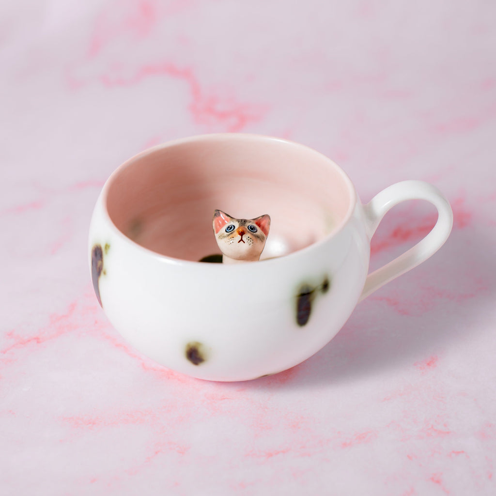 Custom Great Pet Handmade Coffee Mug Personalized Cat Mug Birthday Gift for Pet Owner Family Gift Cute Dog Puppy Cappuccino Mug Hidden Cup