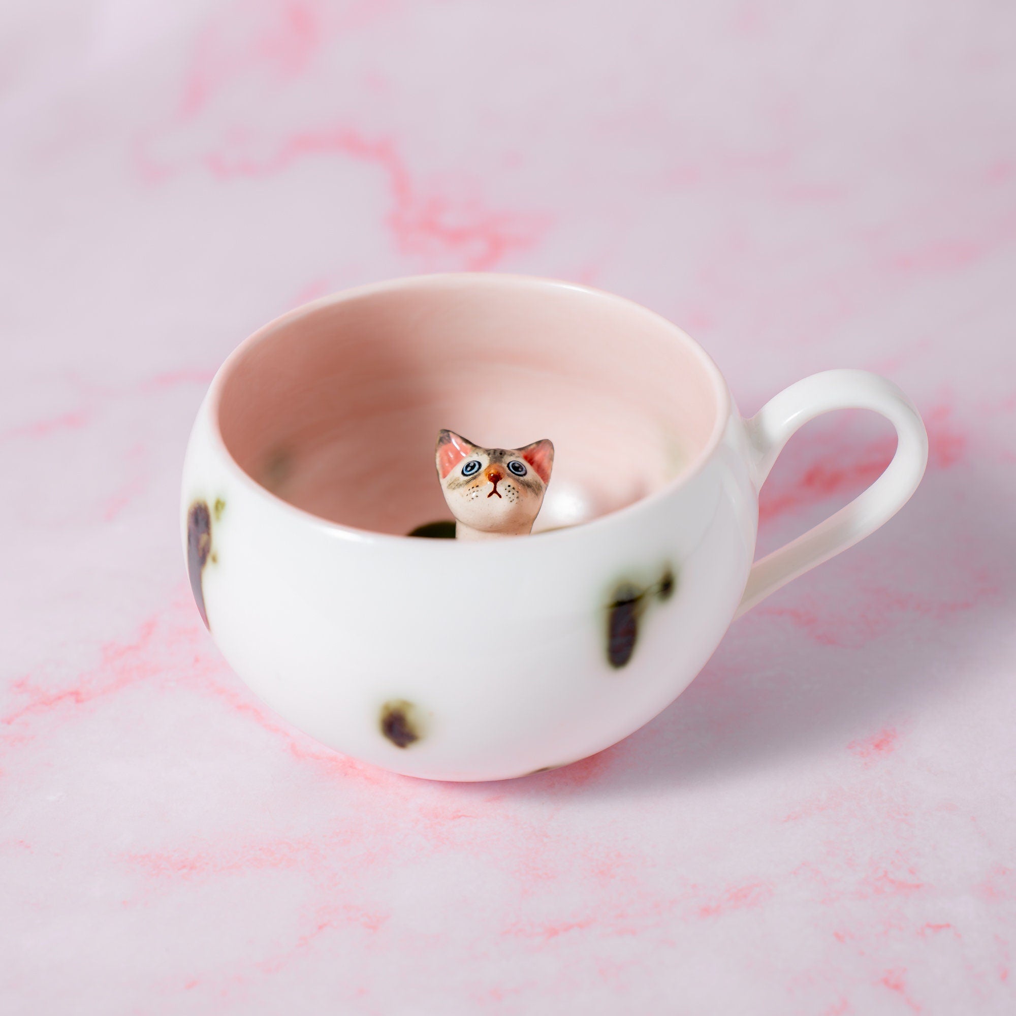 Custom Great Pet Handmade Coffee Mug Personalized Cat Mug Birthday Gift for Pet Owner Family Gift Cute Dog Puppy Cappuccino Mug Hidden Cup