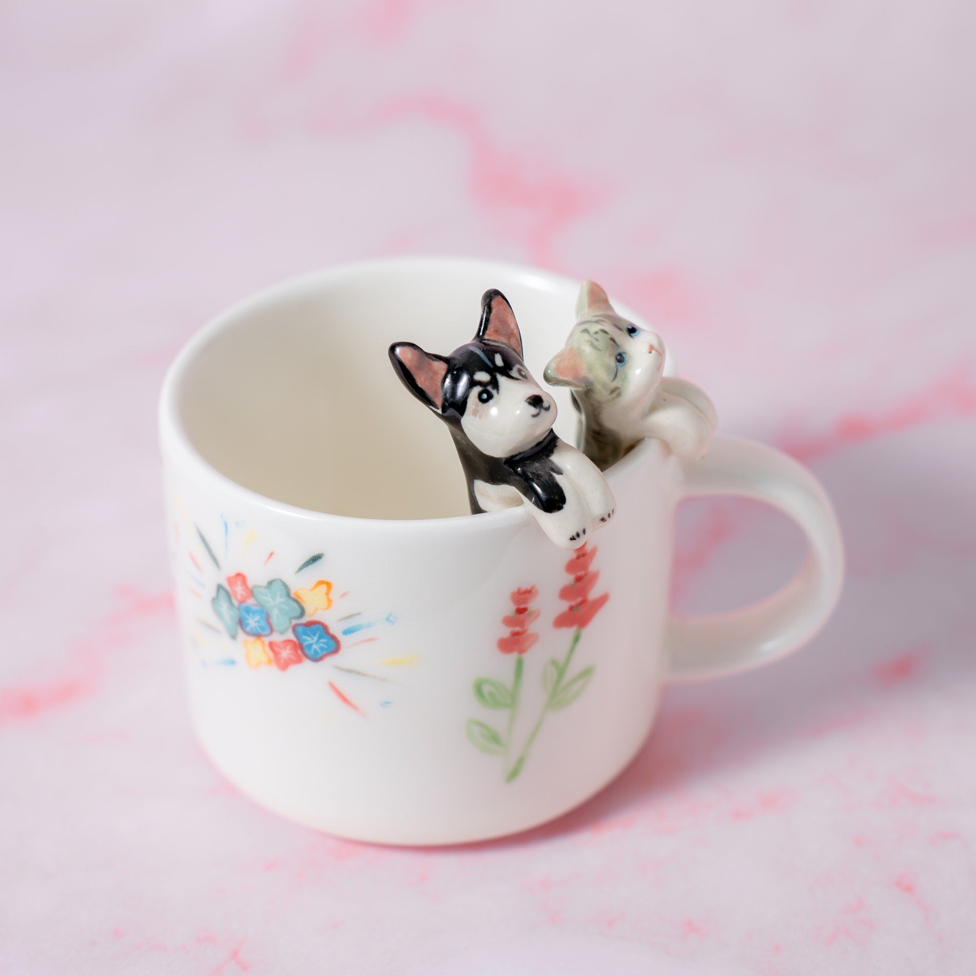 Custom Pet Mug Handmade Ceramic Coffee Mug Personalized Cat Mug Birthday Gift for Pet Owner Family Unique Dog Mug  Send us your pet's photo