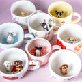 Custom Pet Mug Handmade Ceramic Coffee Mug Personalized Cat Mug Birthday Gift for Pet Owner Family Unique Dog Mug  Send us your pet's photo