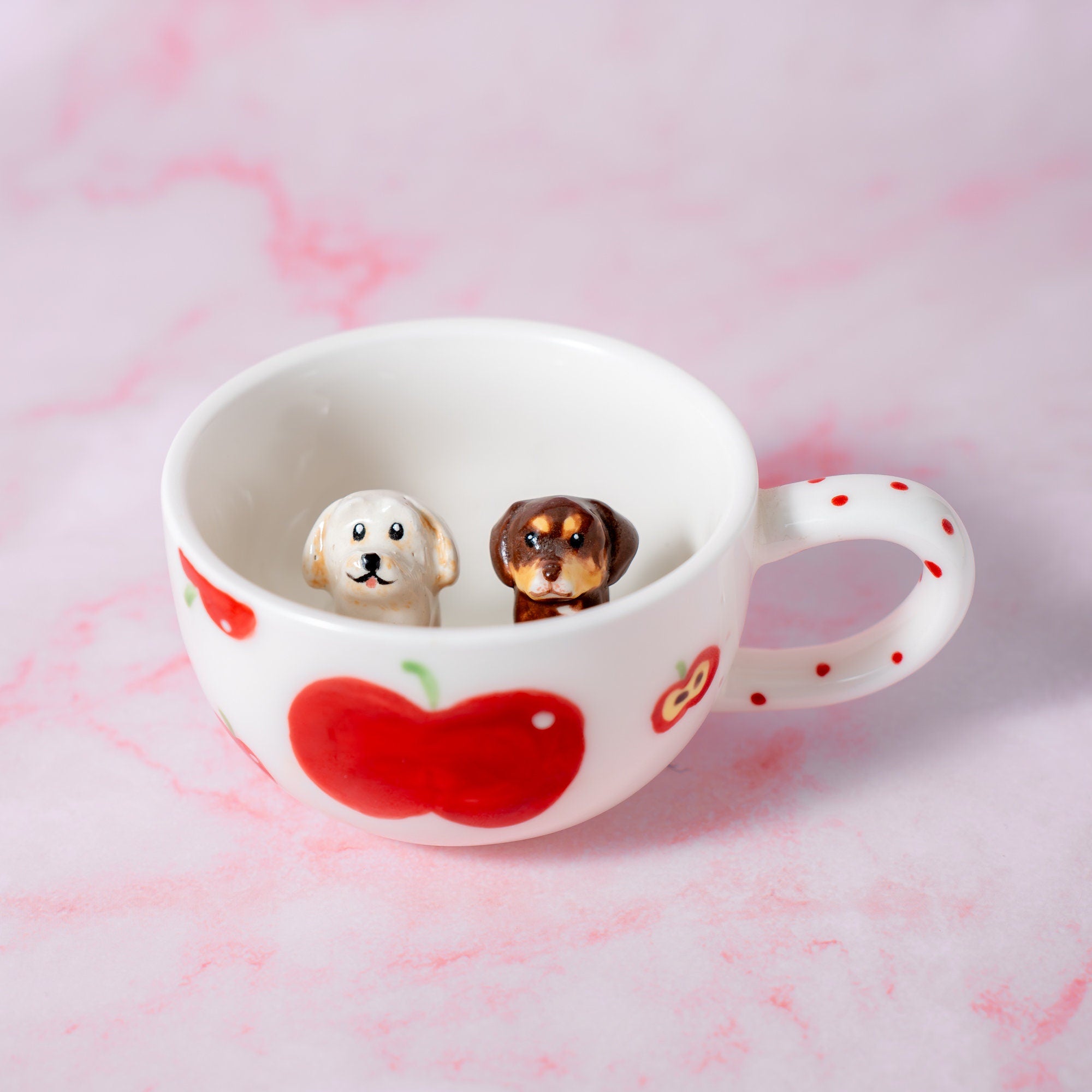 Custom Pet Mug Handmade Ceramic Coffee Mug Personalized Cat Mug Birthday Gift for Pet Owner Family Unique Dog Mug  Send us your pet's photo