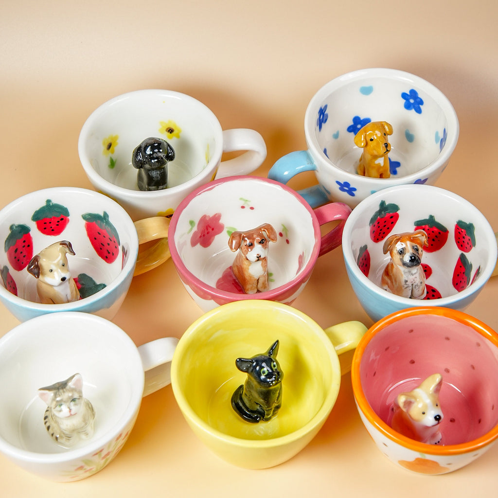 Custom Pet Mug 200ml Handmade Personalized Cat Mug Birthday Gift for Pet Owner Espresso Mug Family Unique Dog Mug Send us your pet's photo