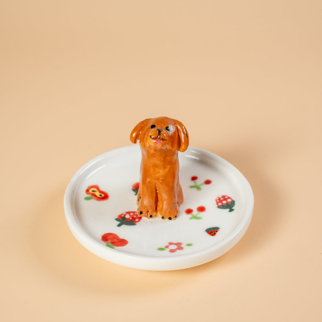 Custom Pet Ring Dish Pet Figurine Ceramic Jewelry Holder For Pet Lover Handmade Dog Trinket Dish Personalized Pet Lover Gift Y2K