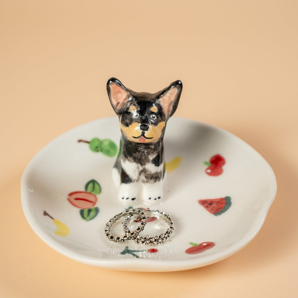 Custom Pet Ring Dish Pet Figurine Ceramic Jewelry Holder For Pet Lover Handmade Dog Trinket Dish Personalized Pet Lover Gift Y2K