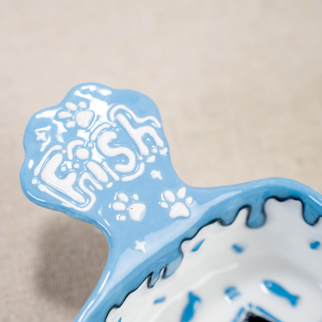 Playful Drip Glaze Cat Dishes - Unique Handmade Ceramic Mini Bowls for Sauces, Snacks, and More in Cheerful Green/Pink/Blue, Pet Lover Gift