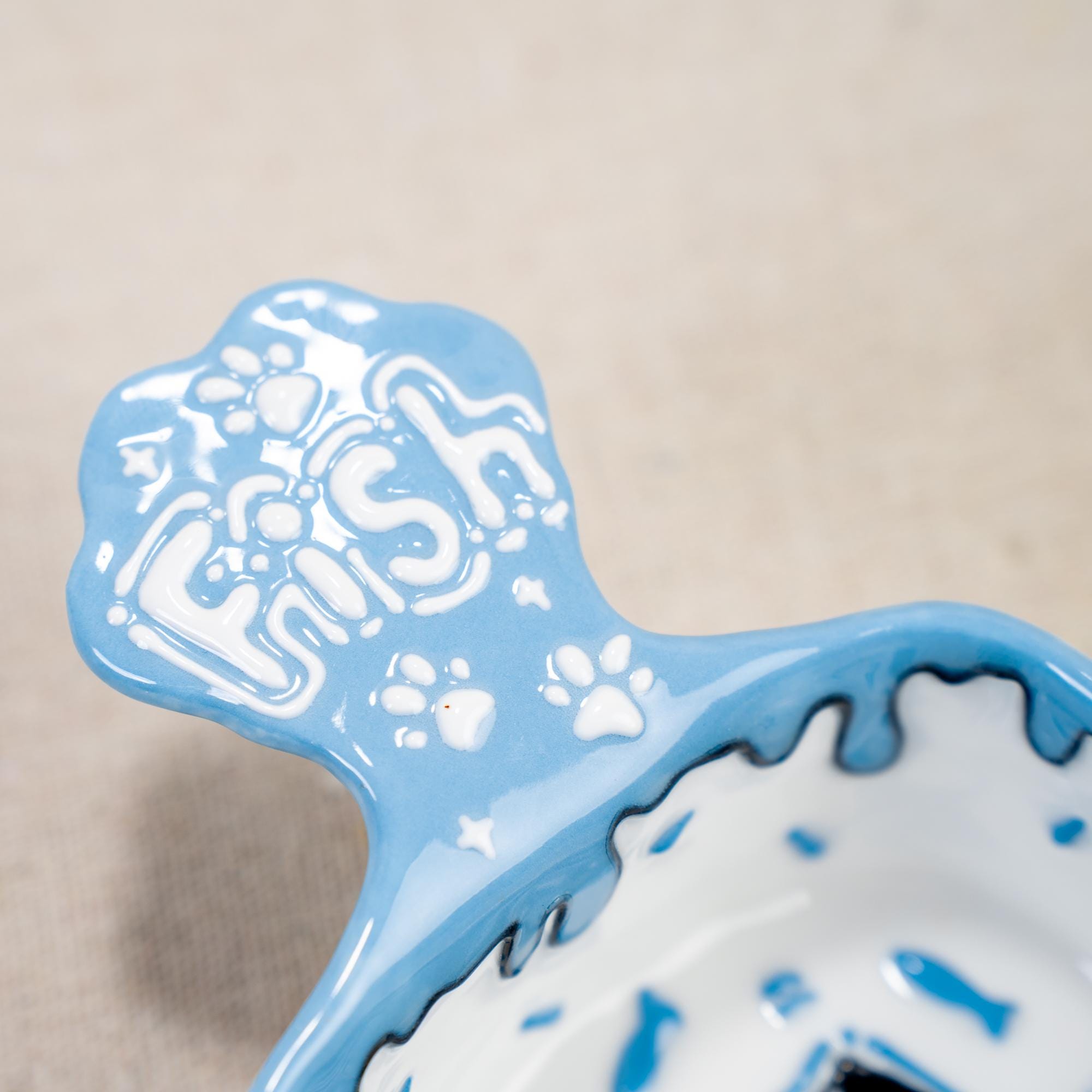 Playful Drip Glaze Cat Dishes - Unique Handmade Ceramic Mini Bowls for Sauces, Snacks, and More in Cheerful Green/Pink/Blue, Pet Lover Gift