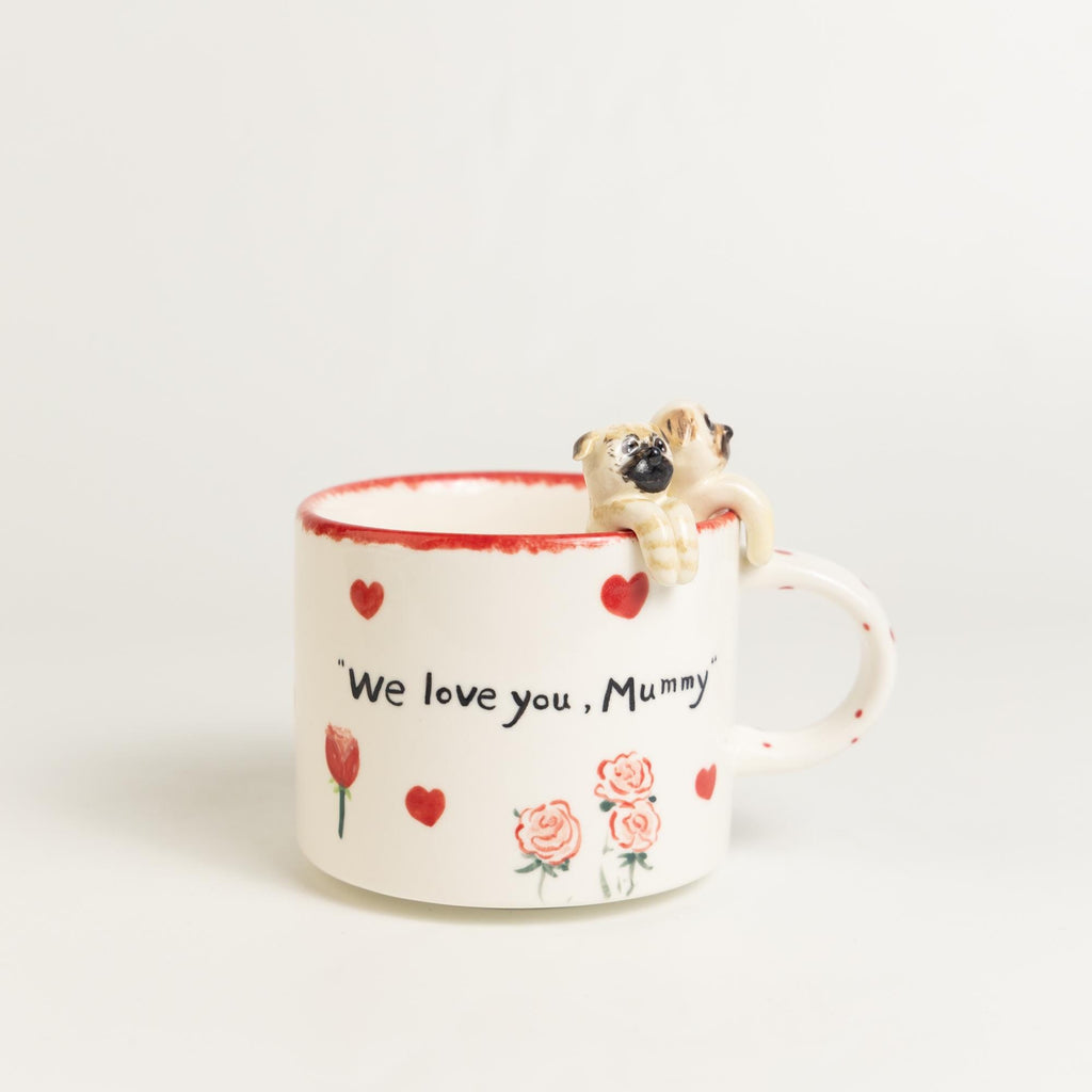 Custom Pet Mug Personalized Handmade Ceramic Dog Coffee Mug with Special Pattern Unique Cat Mug Birthday Gift for Pet Owner Fruit Cherry Mug