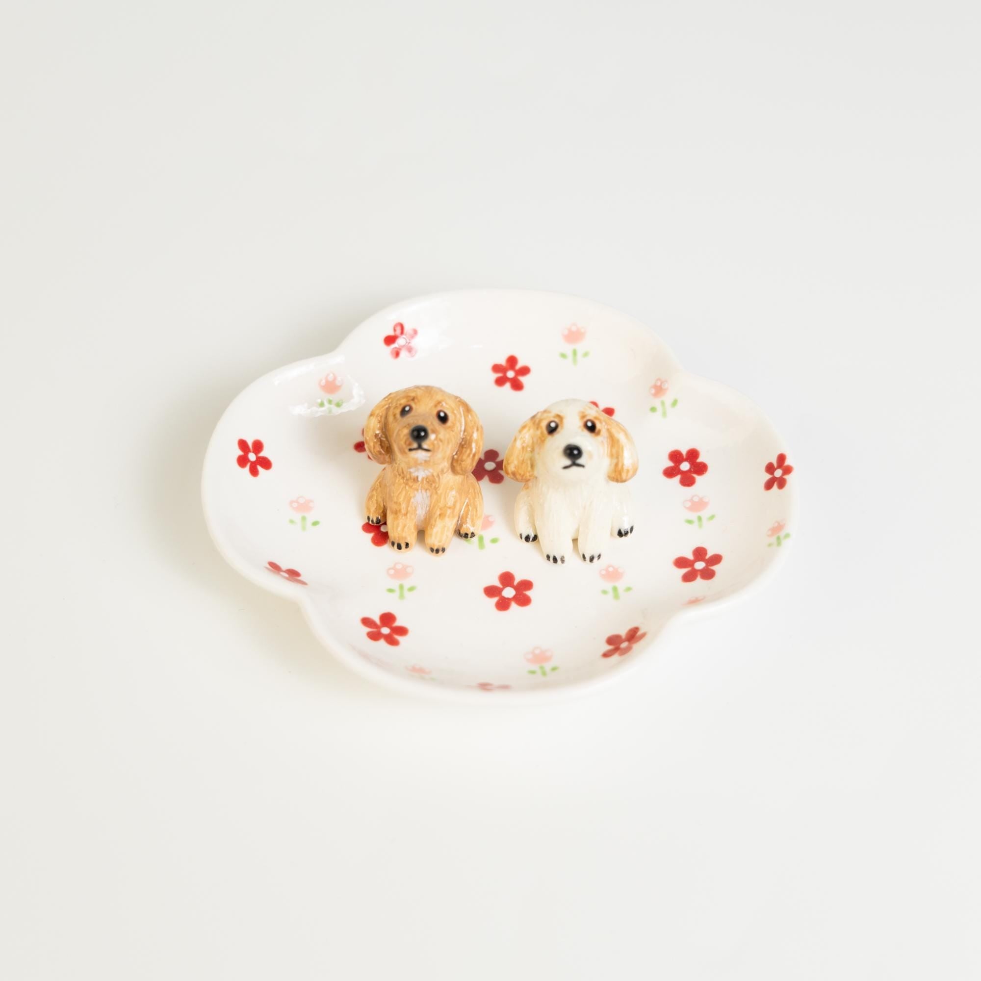 22 Patterns Custom Pet Ceramic Ring Dish Personalized Cat Figurine Ceramic Jewelry Holder Dog Lover Handmade Pet Lover Gift Trinket Dish