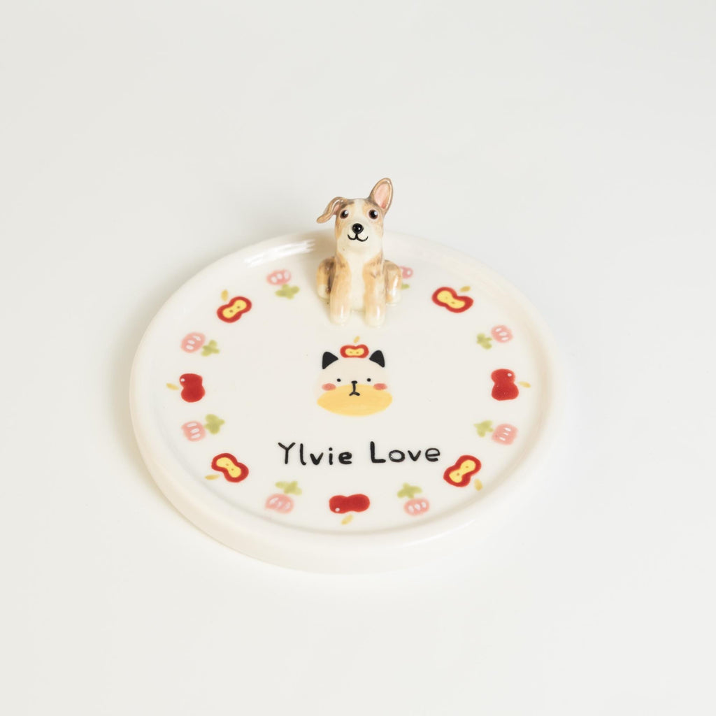 22 Patterns Custom Pet Ceramic Ring Dish Personalized Cat Figurine Ceramic Jewelry Holder Dog Lover Handmade Pet Lover Gift Trinket Dish