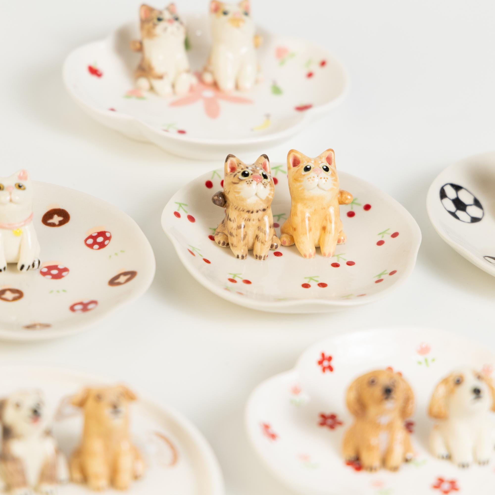 22 Patterns Custom Pet Ceramic Ring Dish Personalized Cat Figurine Ceramic Jewelry Holder Dog Lover Handmade Pet Lover Gift Trinket Dish