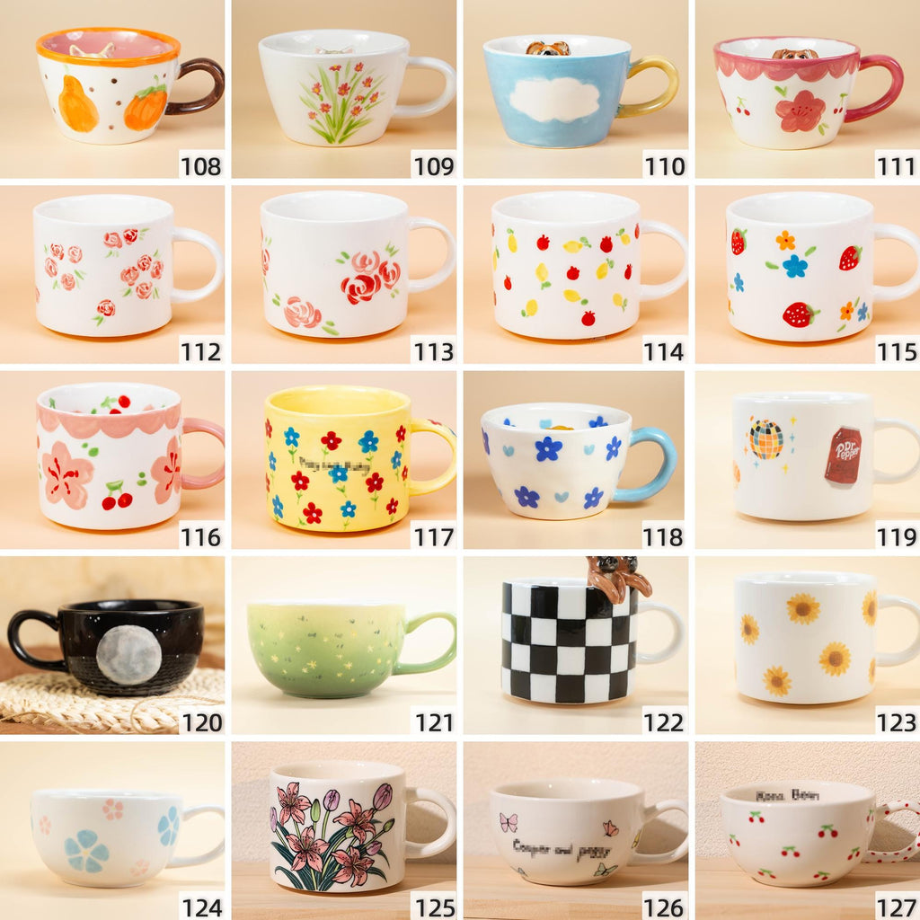 139 Designs Custom Pet Mug Personalized Handmade Ceramic Cat Dog Hidden inside Coffee Mug Cute Figurine Colorful Ceramic Cup Gift for Lover