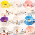 67 Patterns Custom 350ml Pet Mug Handmade Ceramic Coffee Mug Colorful Personalized Cat Mug Birthday Gift for Pet Owner Family Unique Dog Mug