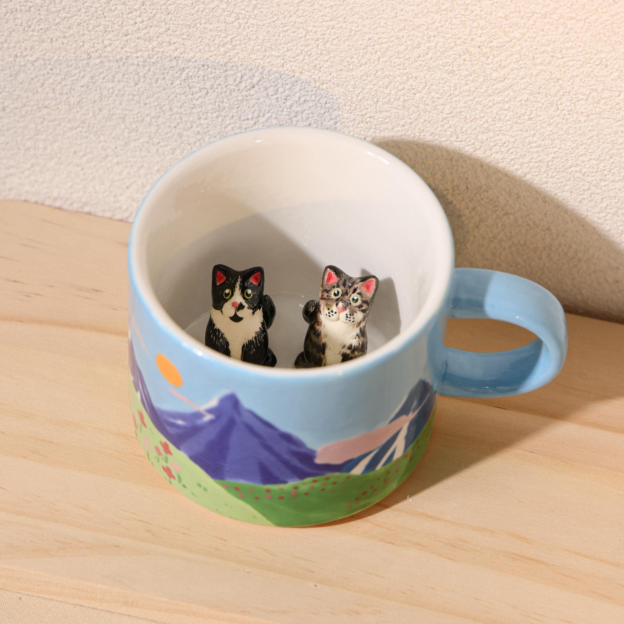 Custom Pet Mug Handmade Ceramic Coffee Mug Personalized Handpainted Cute Dog Cappuccino Mug Hidden Animal Mug peekaboo mug Pet lover Gift