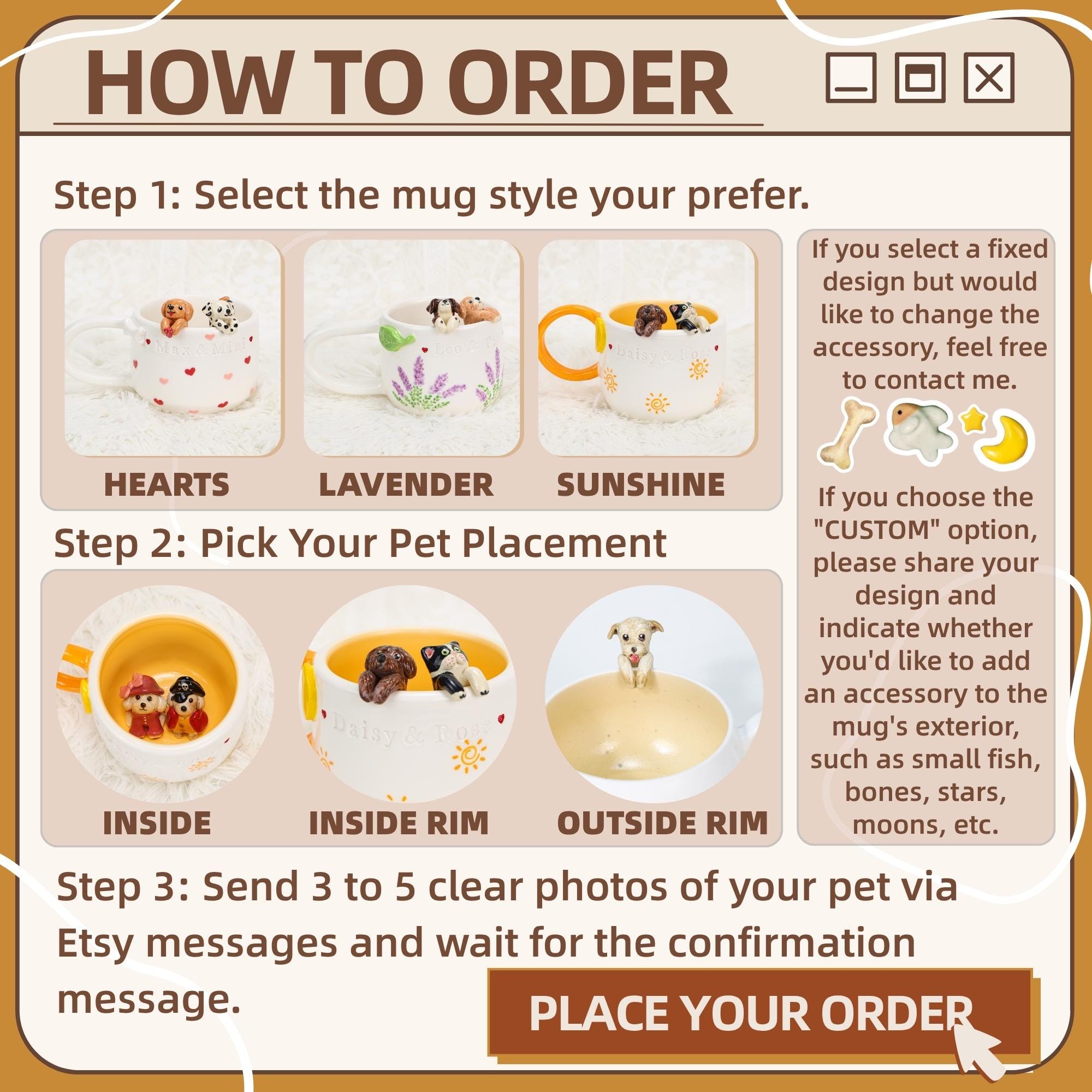 Custom Colorful Pet Mug Handmade Persoanlized Pet Cute Mug Handpainted Pottery Dog Mug Great Memorial Housewarming Gift for Cat Lover Y2K