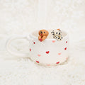 Custom Hearts Pet Mug Handmade Persoanlized Pet Cute Mug Handpainted Pottery Dog Mug Great Memorial Housewarming Gift for Cat Lover Y2K