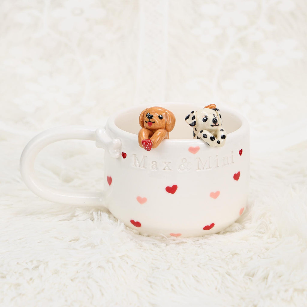 Personalized Pet Coffee Mug Custom Ceramic Peekaboo Cat Mug Pet Lover Gift Housewarming Gift Cute Dog Puppy Cappuccino Mug Hidden Cup