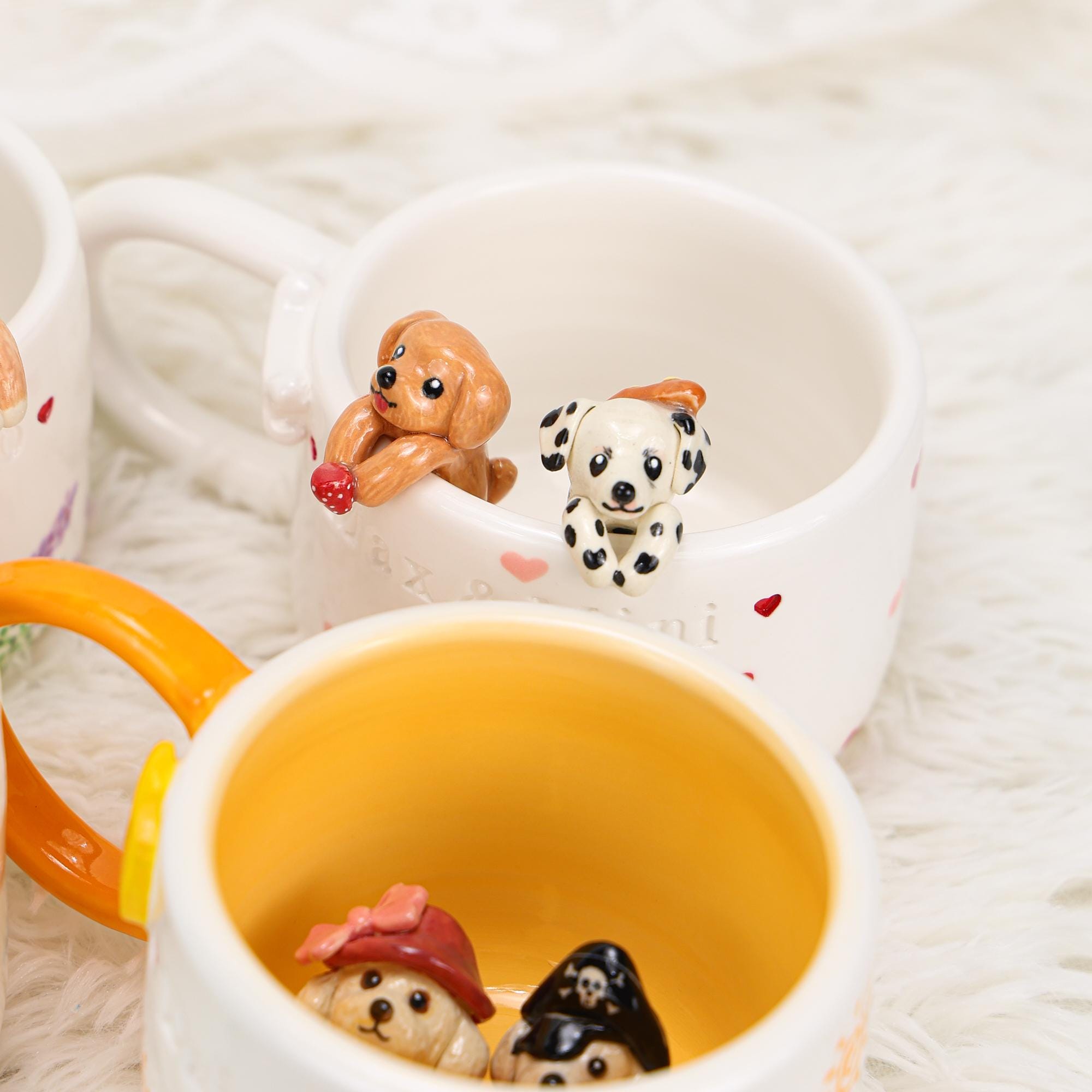 Personalized Pet Coffee Mug Custom Ceramic Peekaboo Cat Mug Pet Lover Gift Housewarming Gift Cute Dog Puppy Cappuccino Mug Hidden Cup
